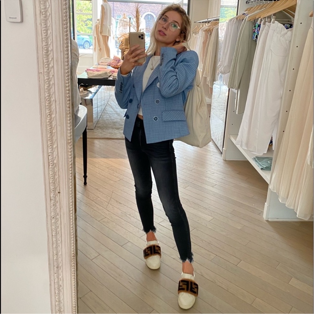 Veronica Beard Plaid Dickey Jacket